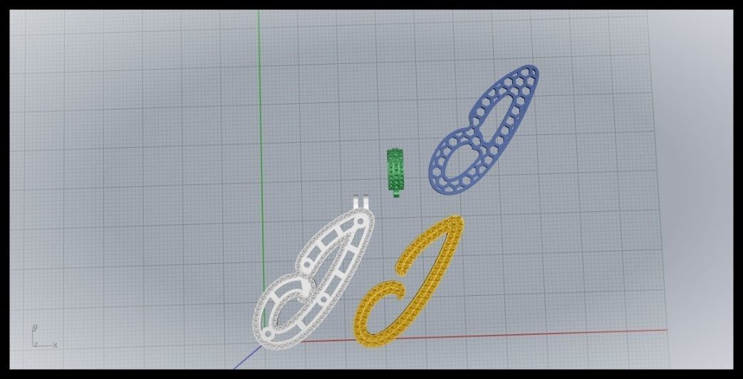 J DOUBLE CURVED FONT 3D print model_10