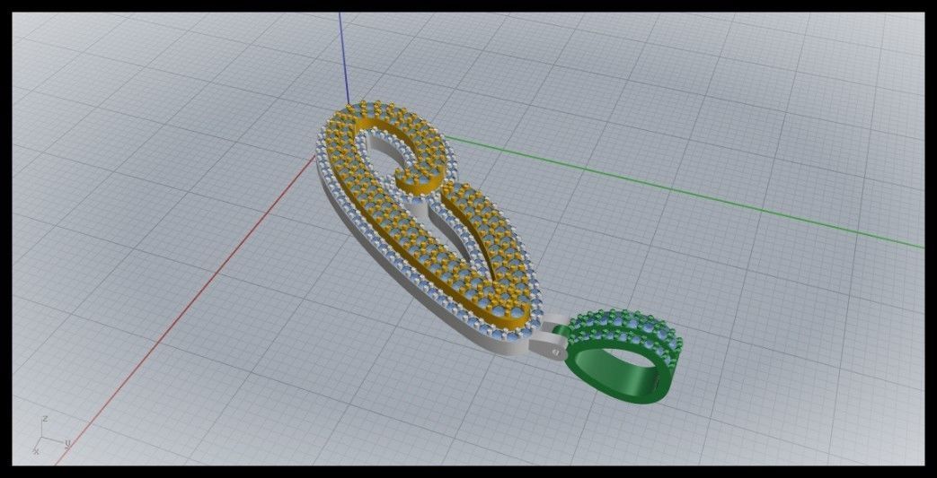 J DOUBLE CURVED FONT 3D print model_6