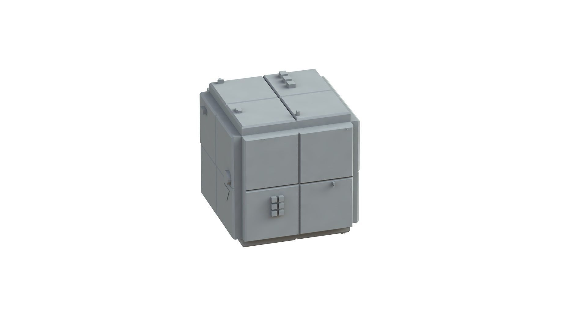 Sci Fi Object No 1689 Low Poly Low-poly 3D model_5