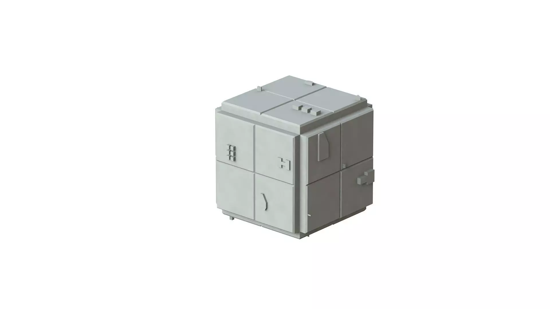 Sci Fi Object No 1689 Low Poly Low-poly 3D model_0