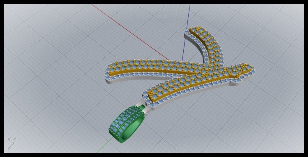 K DOUBLE CURVED FONT 3D print model_5