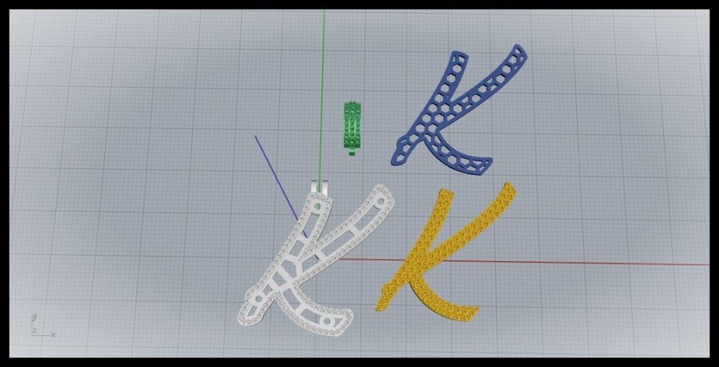 K DOUBLE CURVED FONT 3D print model_10