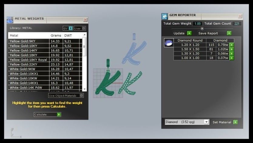 K DOUBLE CURVED FONT 3D print model_2