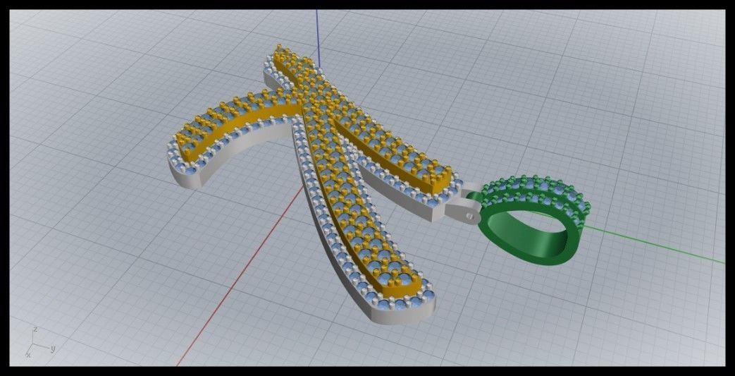 K DOUBLE CURVED FONT 3D print model_6