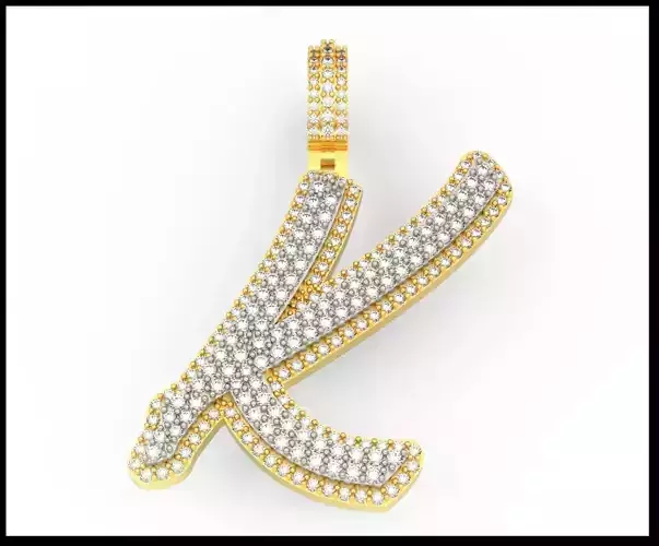 K DOUBLE CURVED FONT