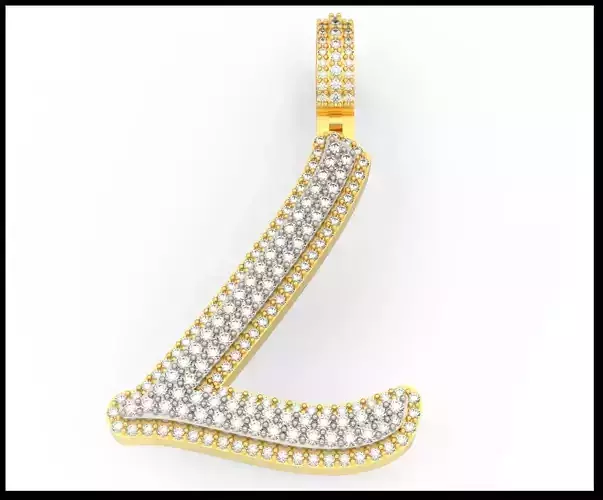 L DOUBLE CURVED FONT