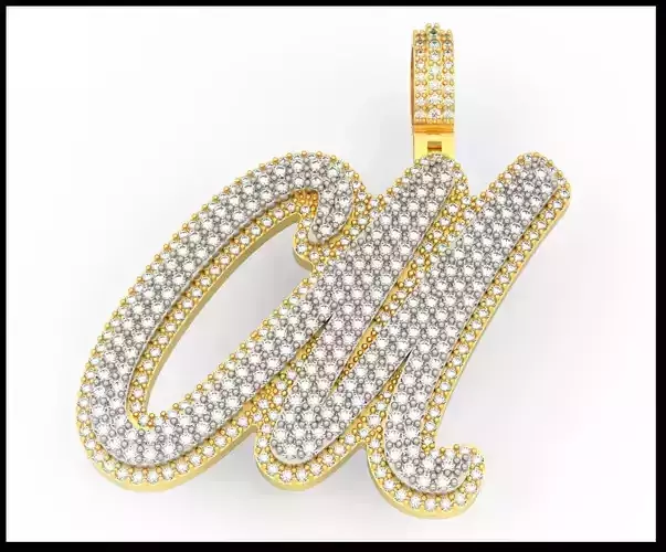 M DOUBLE CURVED FONT