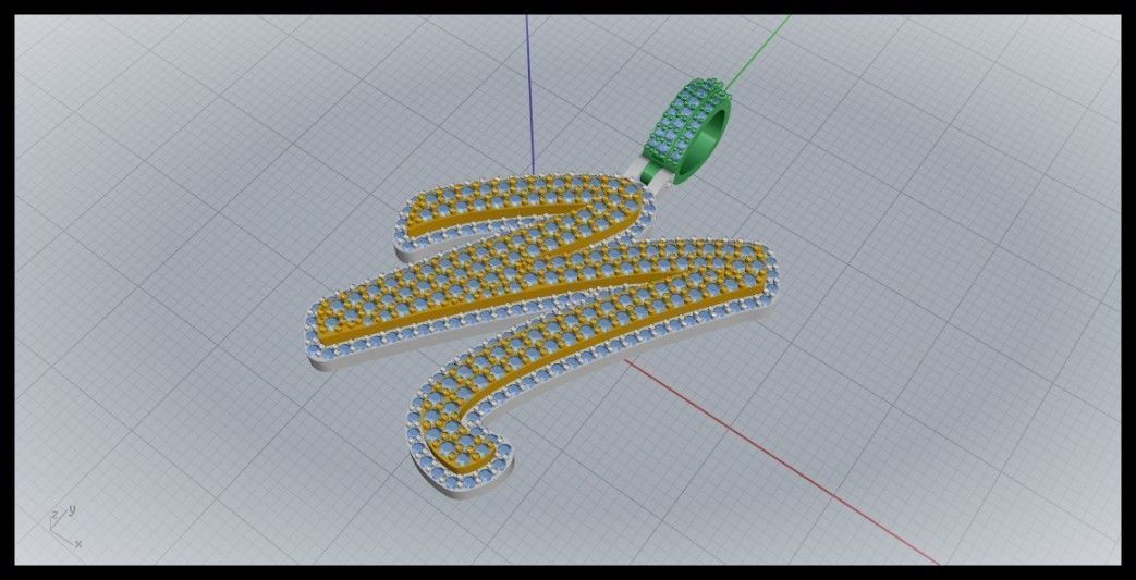 N DOUBLE CURVED FONT 3D print model_6