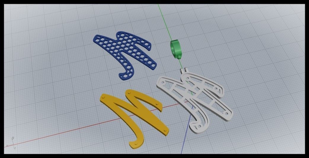 N DOUBLE CURVED FONT 3D print model_11