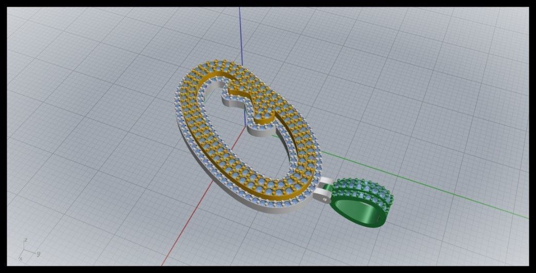 O DOUBLE CURVED FONT 3D print model_5