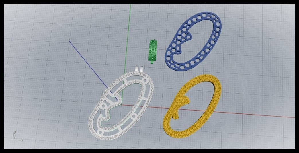 O DOUBLE CURVED FONT 3D print model_10