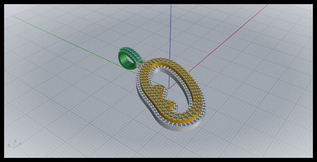 O DOUBLE CURVED FONT 3D print model_1