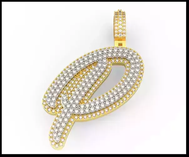 P DOUBLE CURVED FONT