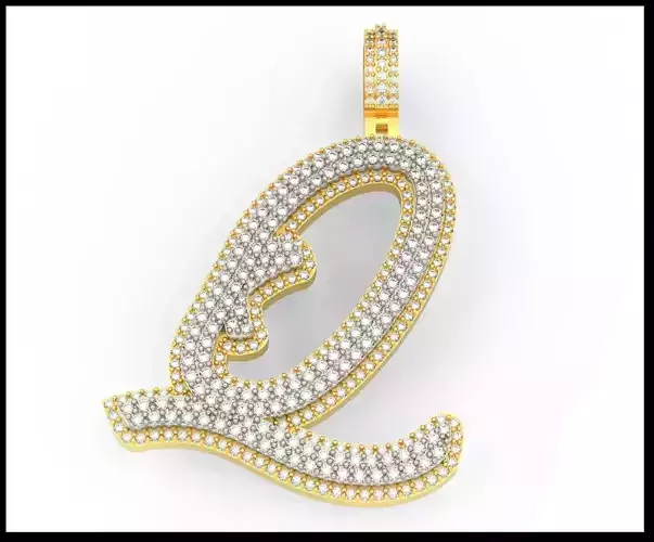 Q DOUBLE CURVED FONT