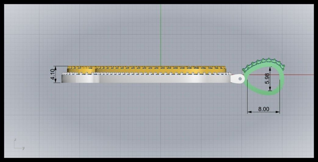 Q DOUBLE CURVED FONT 3D print model_11