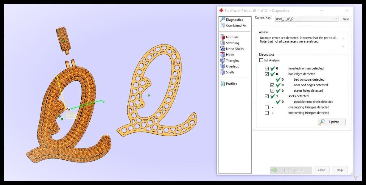 Q DOUBLE CURVED FONT 3D print model_3