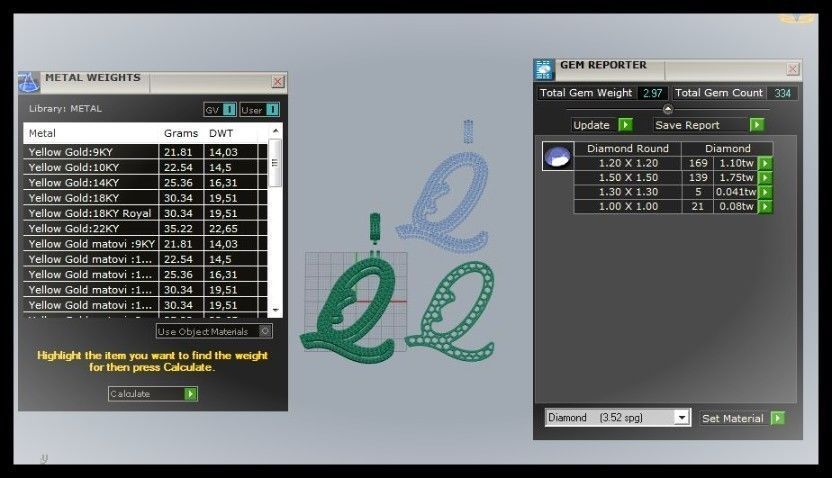 Q DOUBLE CURVED FONT 3D print model_2