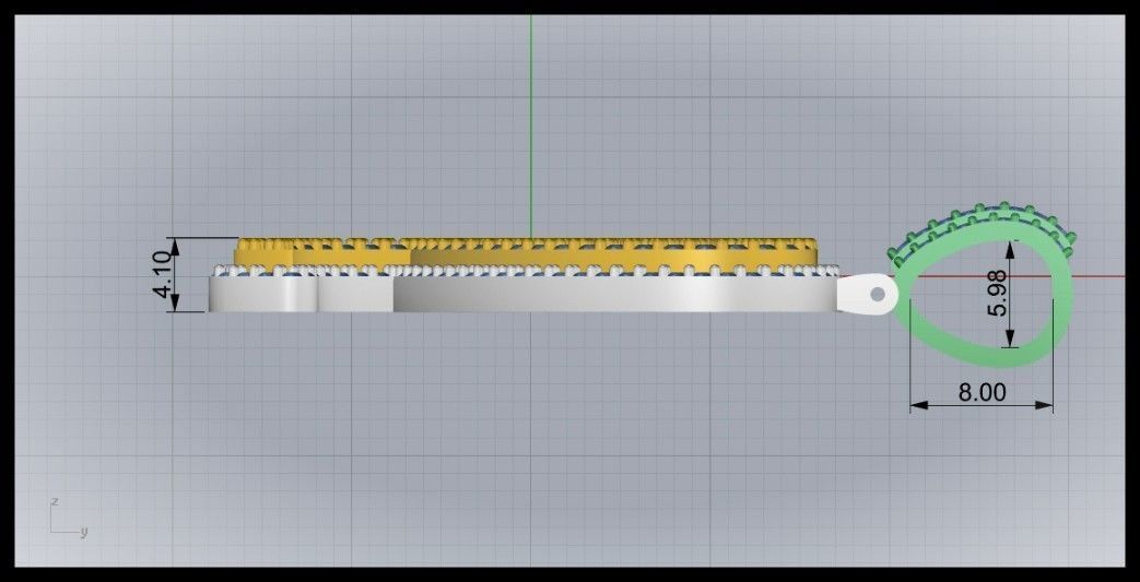 R DOUBLE CURVED FONT 3D print model_9