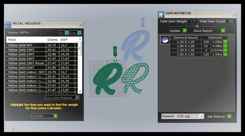 R DOUBLE CURVED FONT 3D print model_2