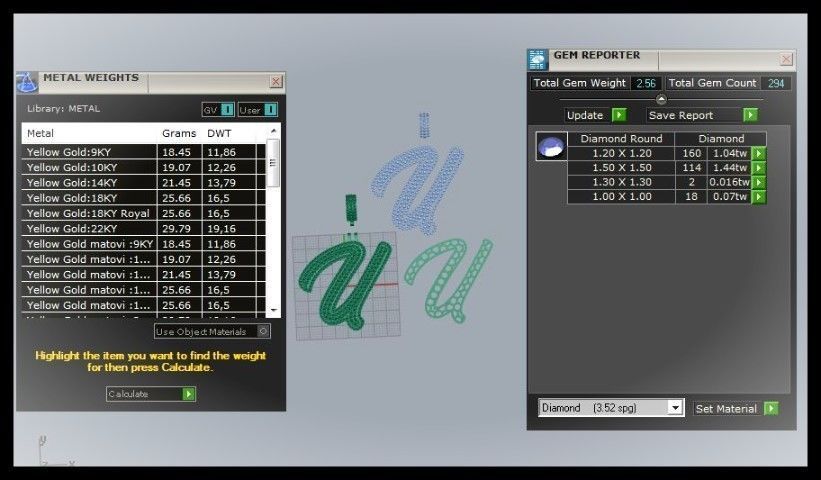 U DOUBLE CURVED FONT 3D print model_2