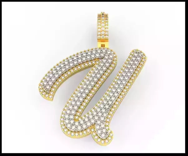 U DOUBLE CURVED FONT