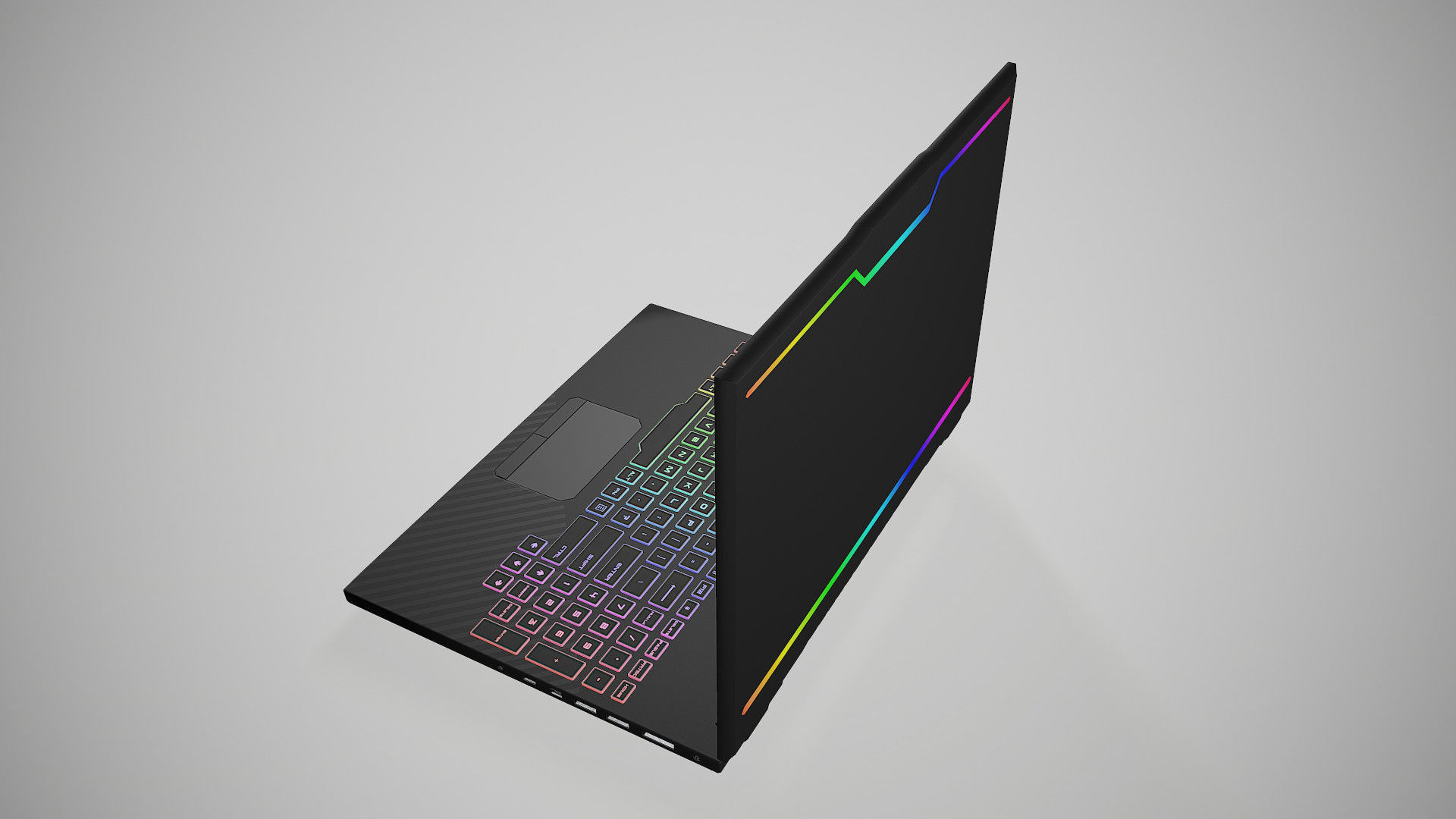 Gaming Laptop 3D Model Low-poly 3D model_4