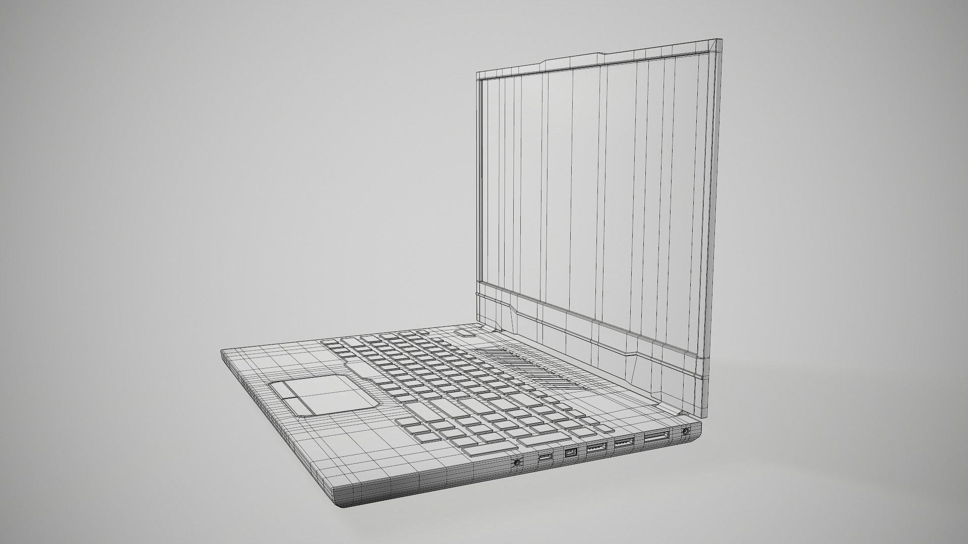 Gaming Laptop 3D Model Low-poly 3D model_12
