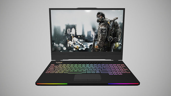 Gaming Laptop 3D Model Low-poly 3D model