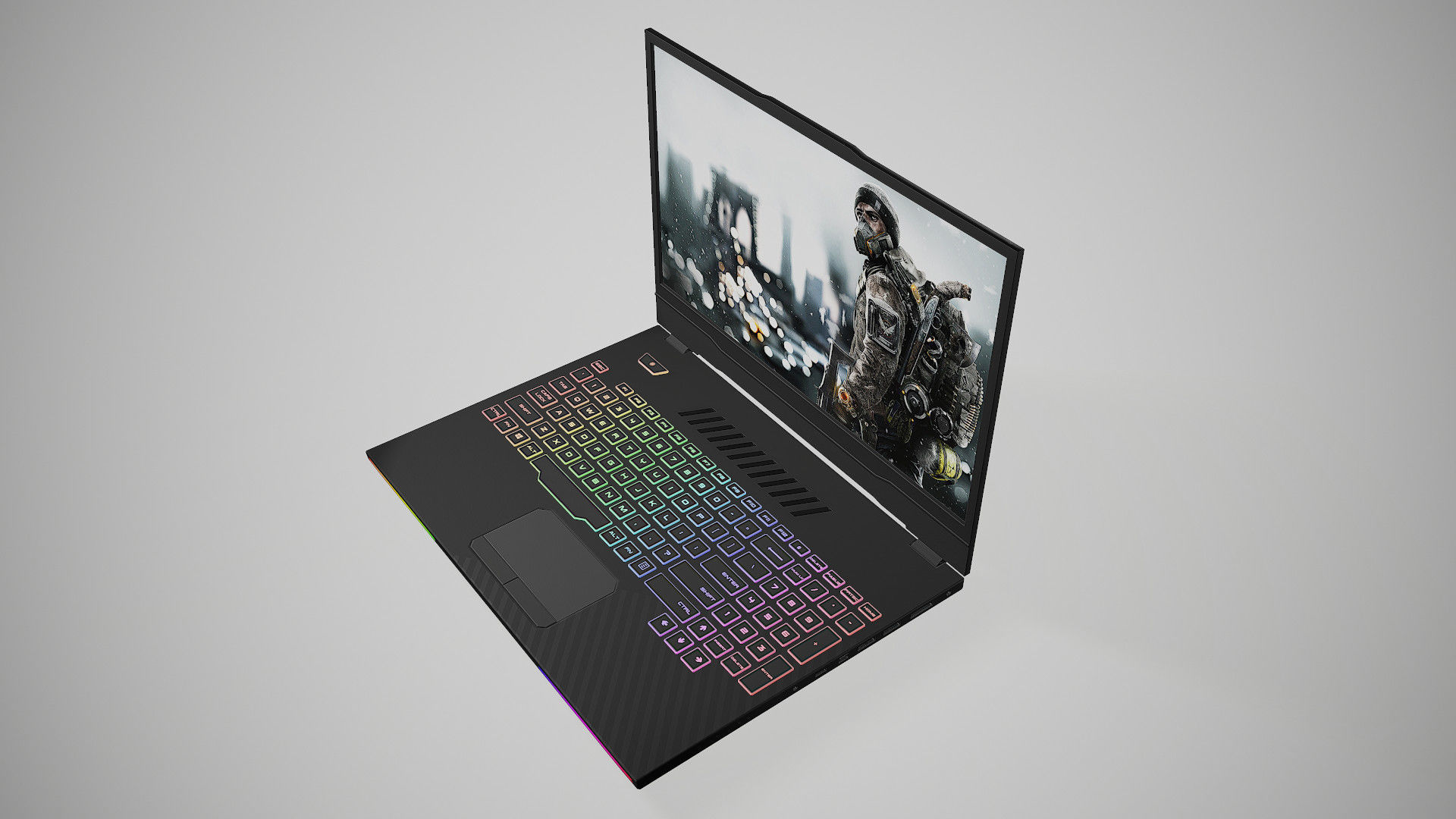 Gaming Laptop 3D Model Low-poly 3D model_5