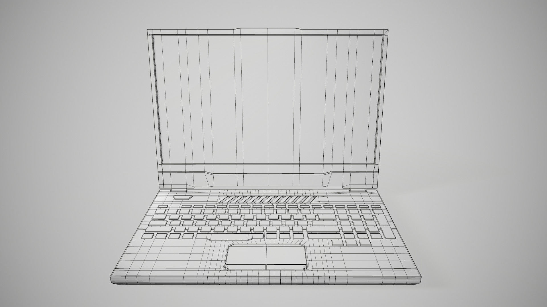 Gaming Laptop 3D Model Low-poly 3D model_11