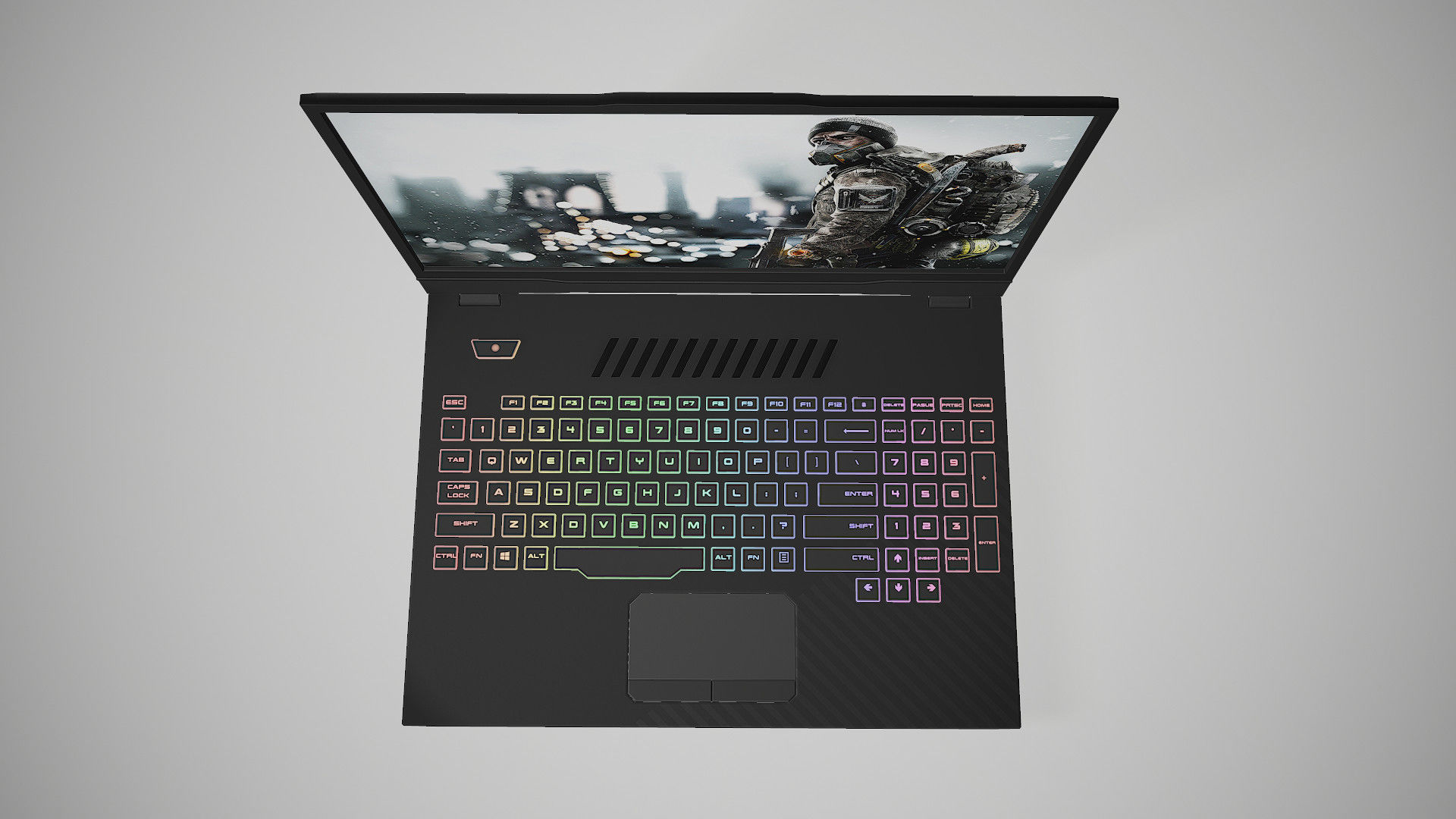 Gaming Laptop 3D Model Low-poly 3D model_9