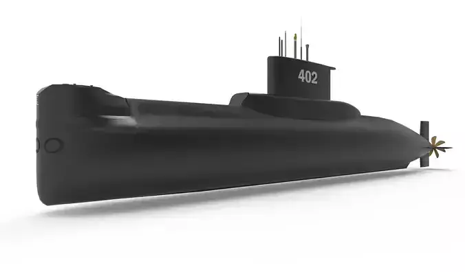 KRI NANGGALA type 209 1300 402 3D model