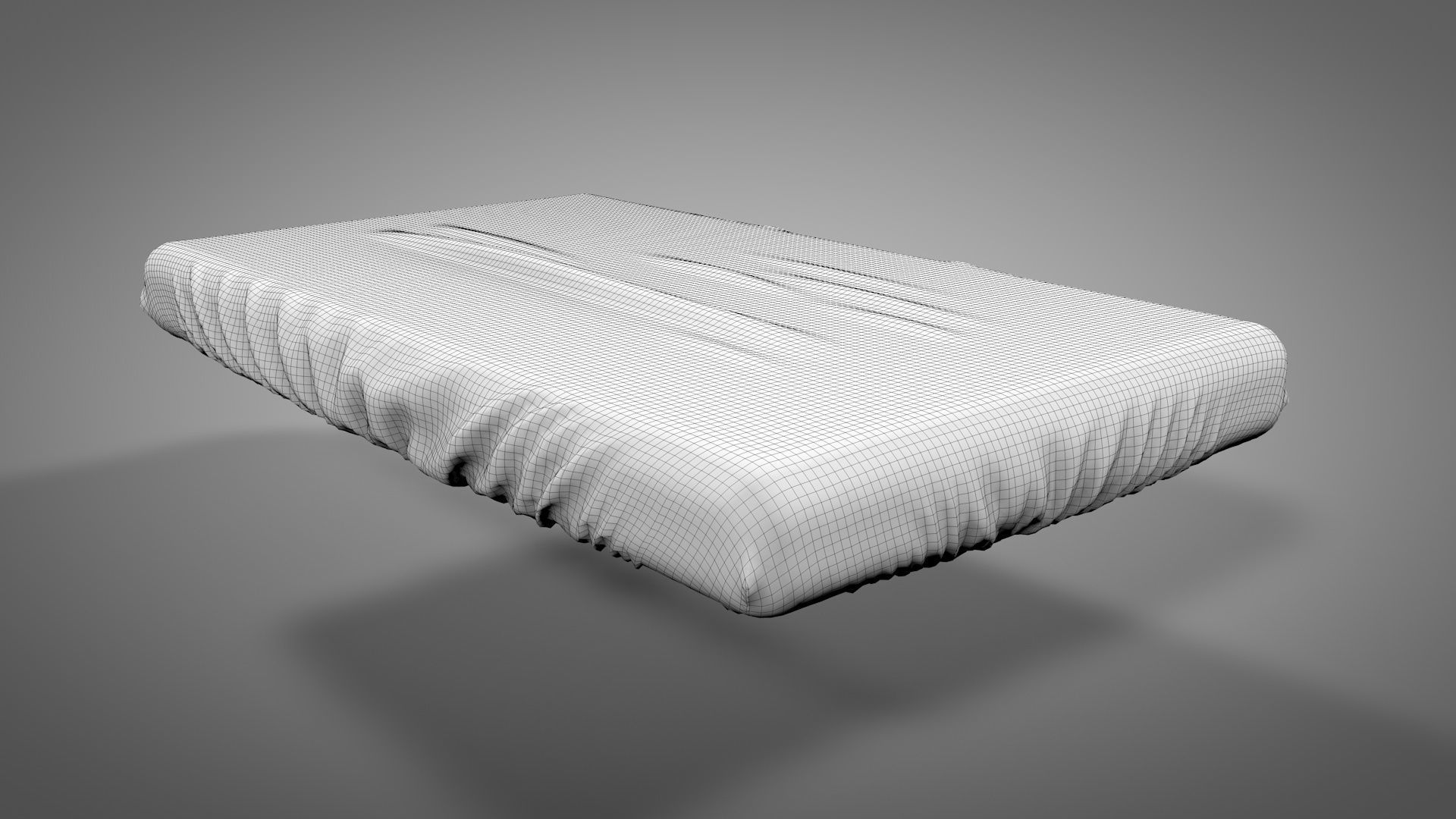 Wooden Swing Bed 3D model_23