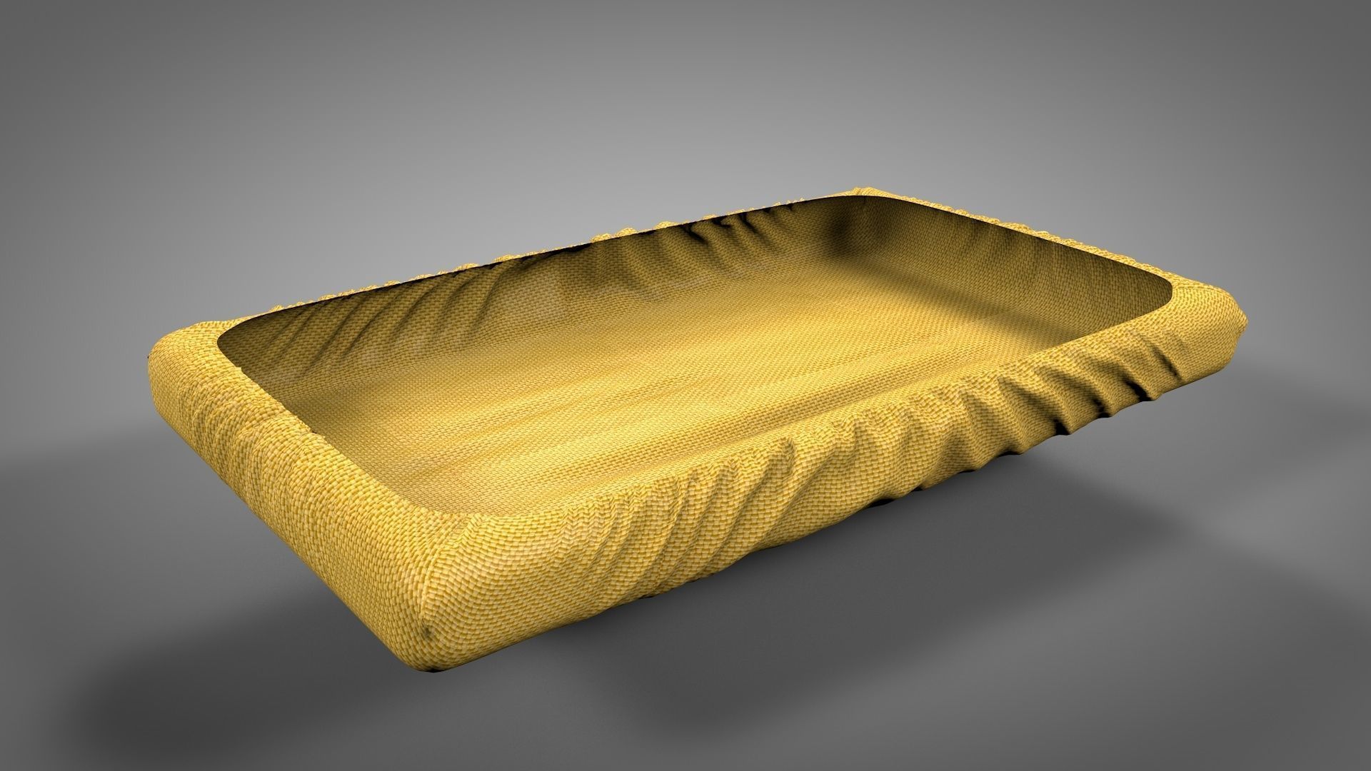 Wooden Swing Bed 3D model_22