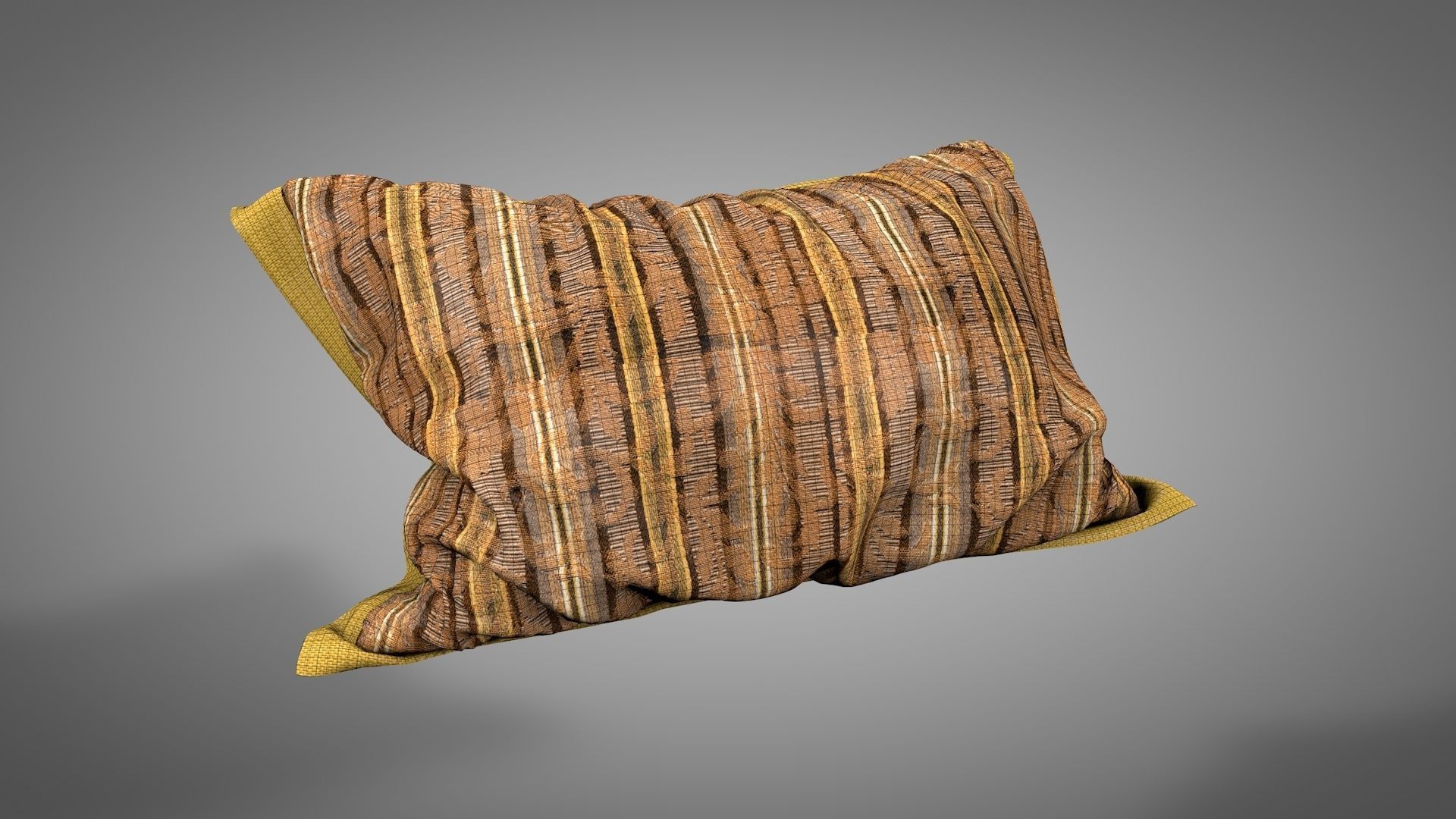 Wooden Swing Bed 3D model_12