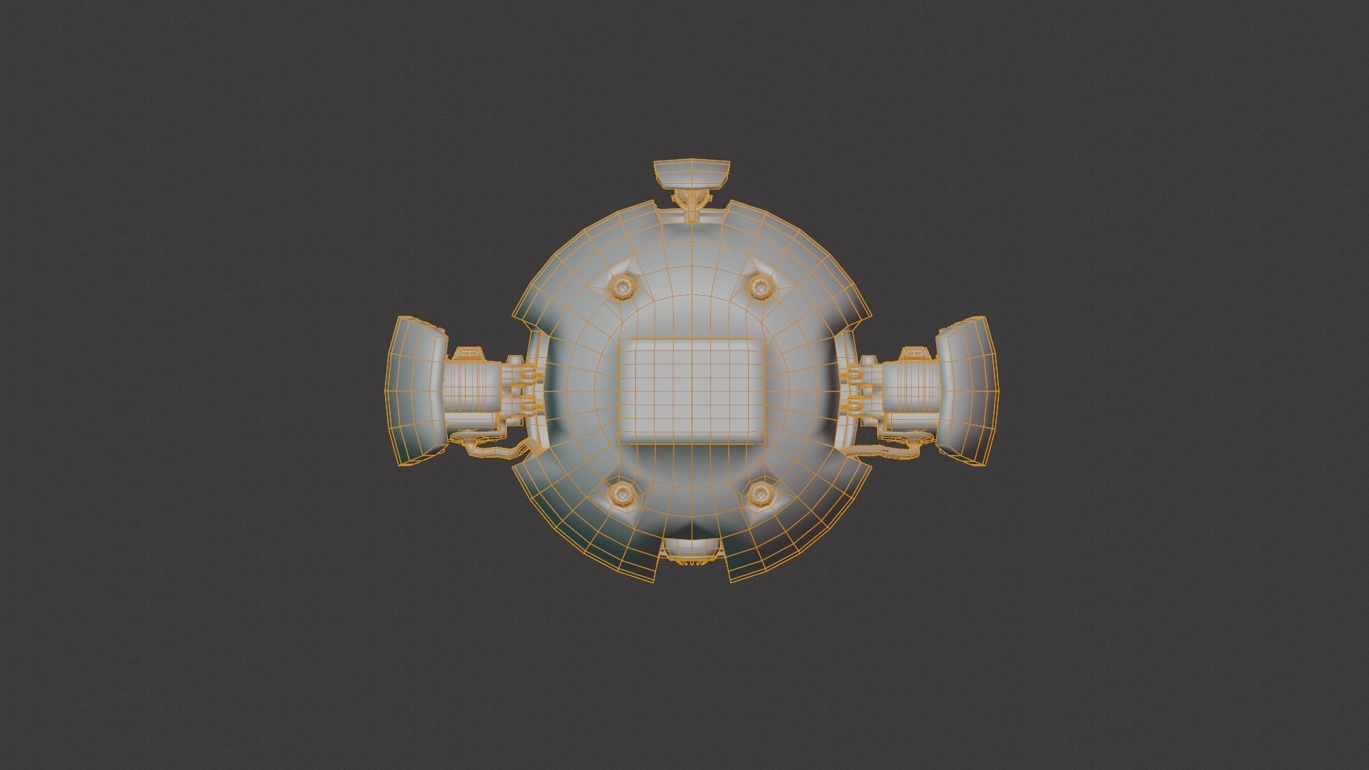 SCI FI DRONE SF-45080 Game Ready Low-poly 3D model_17