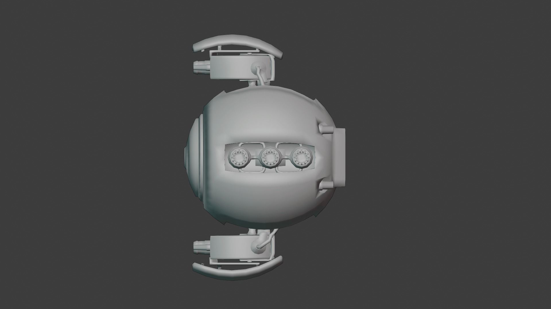 SCI FI DRONE SF-45080 Game Ready Low-poly 3D model_26