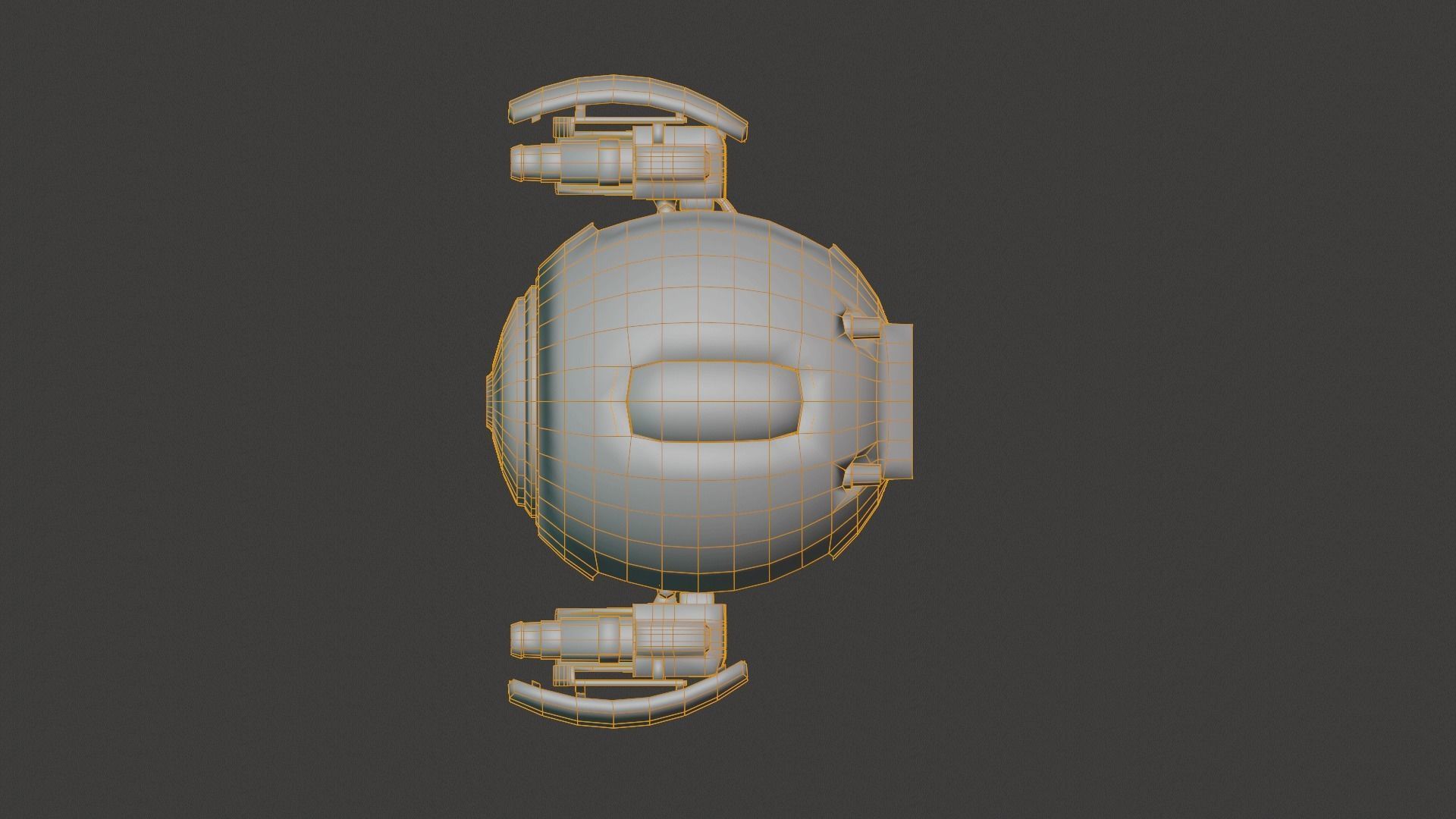 SCI FI DRONE SF-45080 Game Ready Low-poly 3D model_15