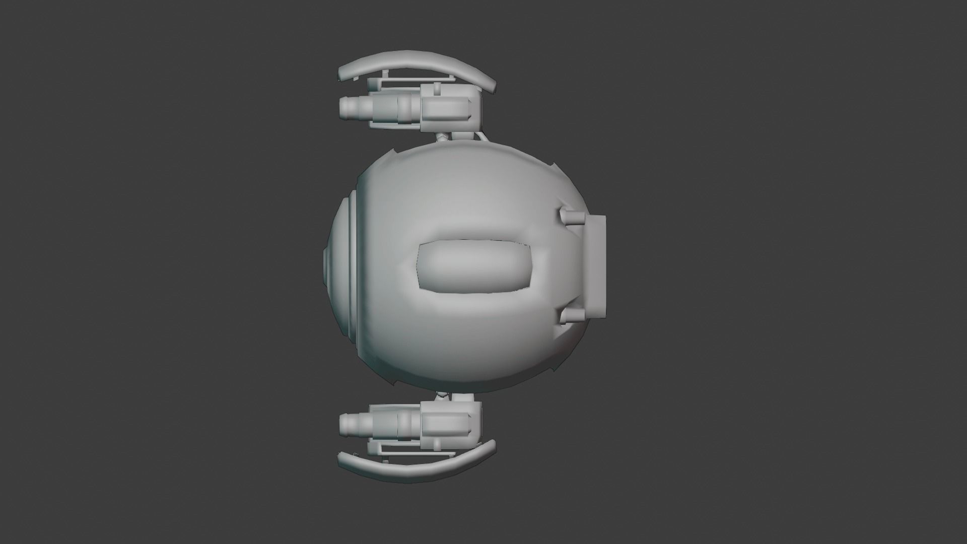 SCI FI DRONE SF-45080 Game Ready Low-poly 3D model_22