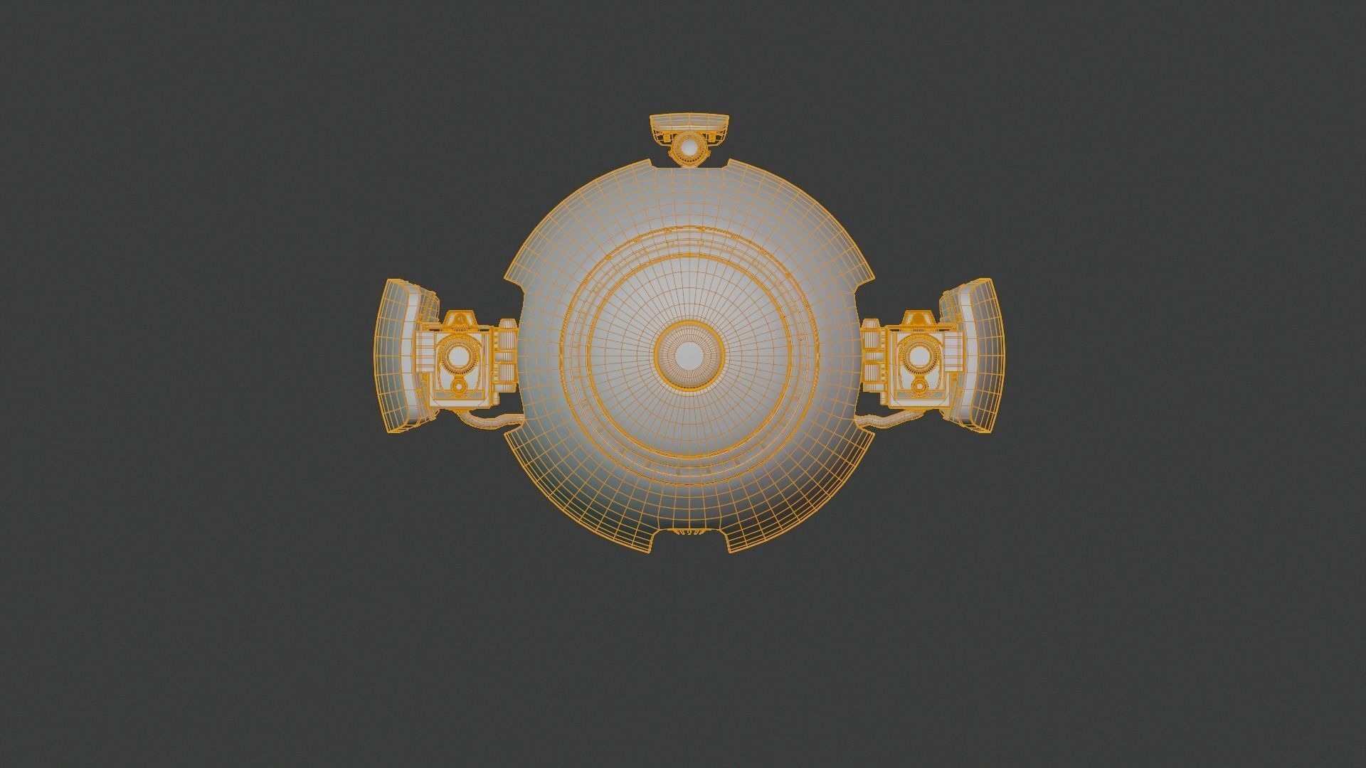 SCI FI DRONE SF-45080 Game Ready Low-poly 3D model_6