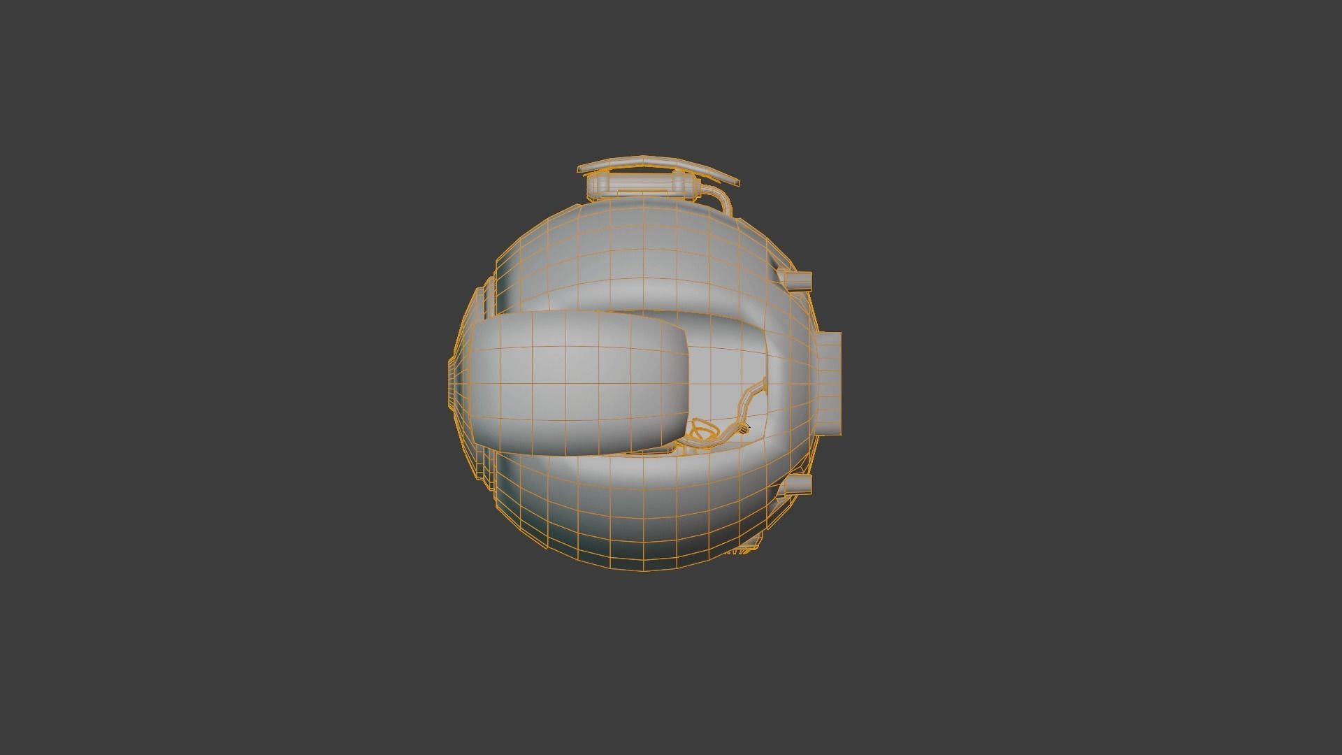 SCI FI DRONE SF-45080 Game Ready Low-poly 3D model_16