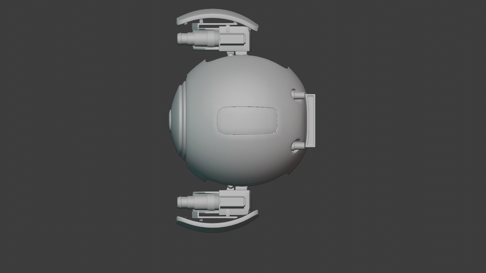 SCI FI DRONE SF-45080 Game Ready Low-poly 3D model_9