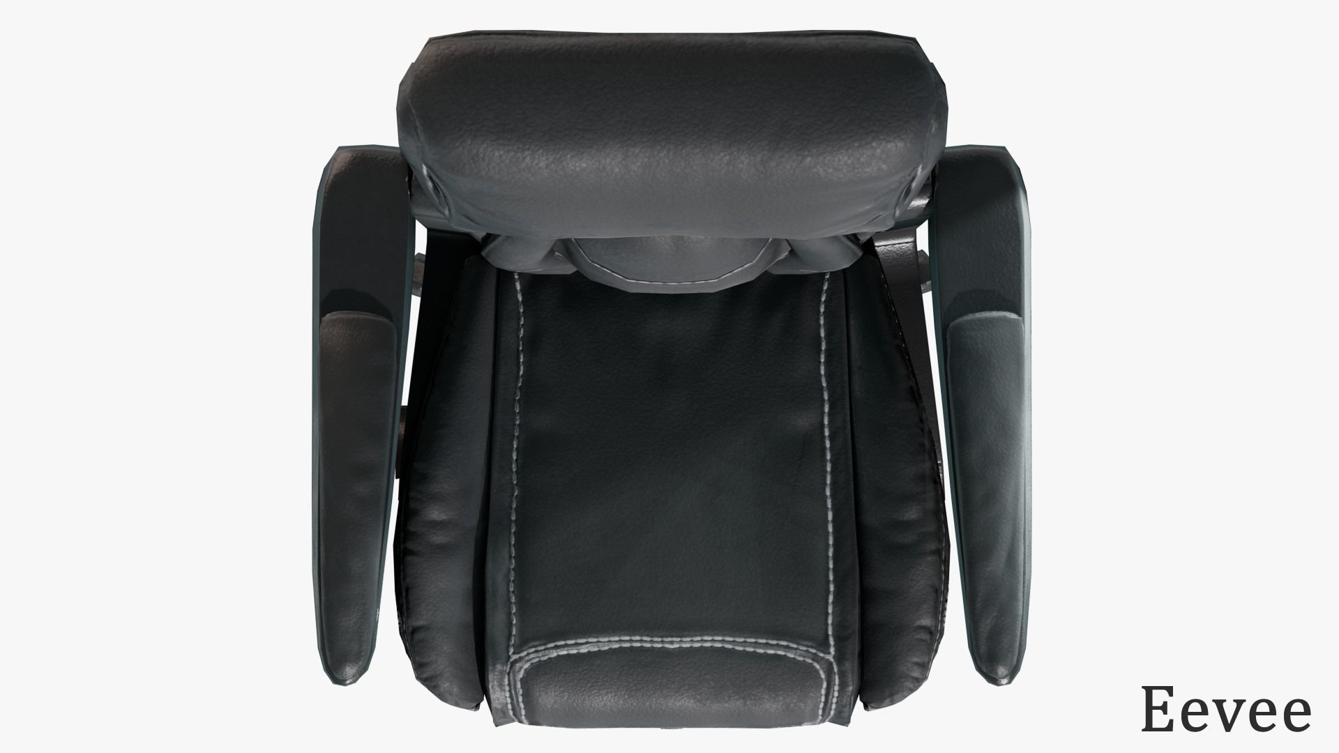 Office Chair Low-poly 3D model_12