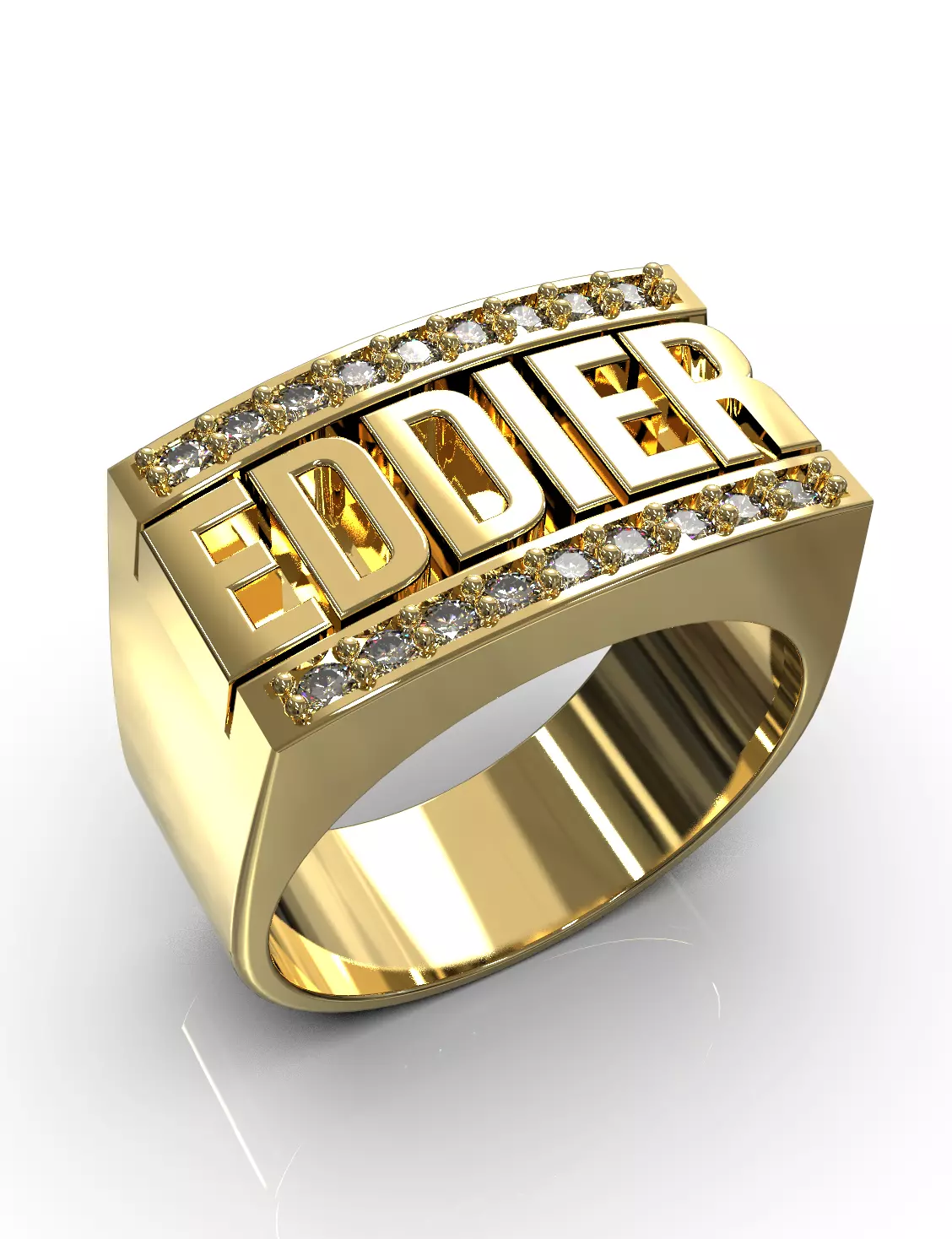 Eddier ring 3D print model_0