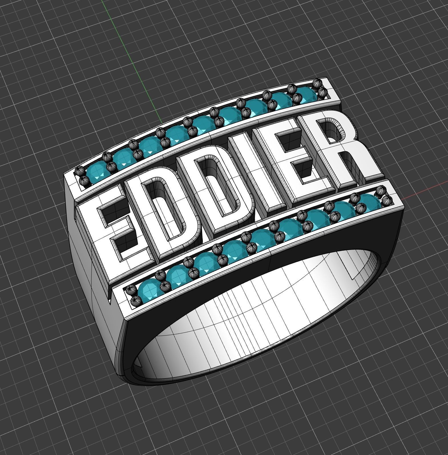 Eddier ring 3D print model_2