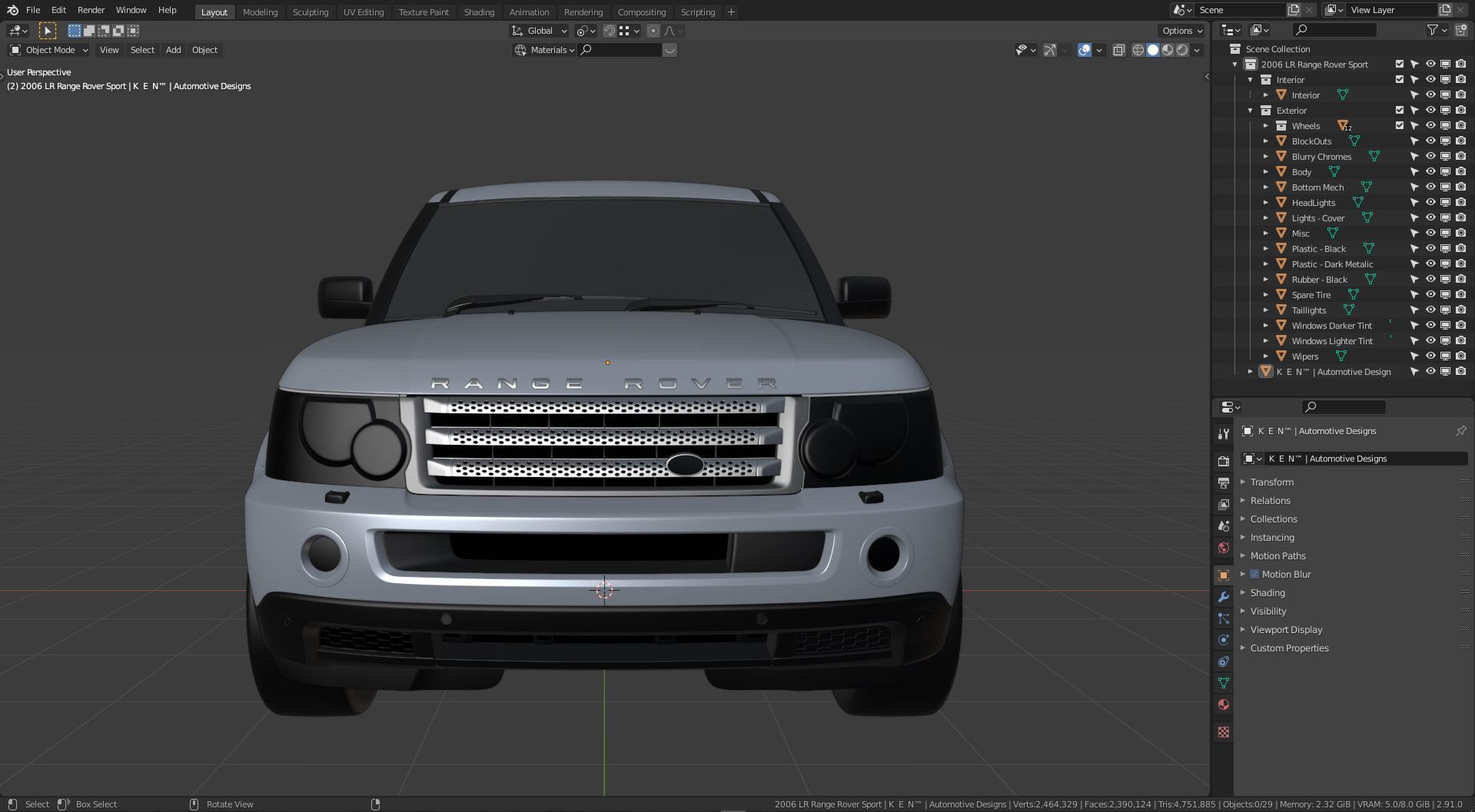 2006 Land Rover Range Rover Sport 3D model_26