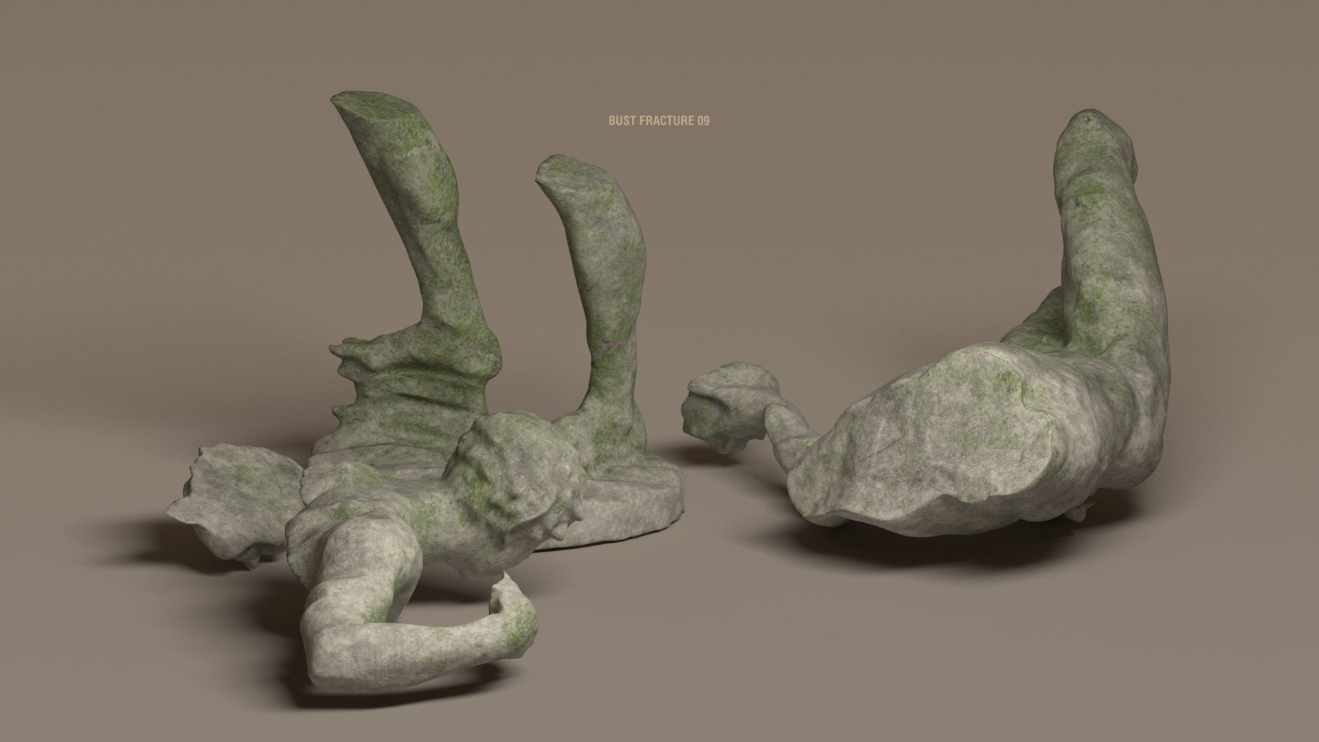 Broken Statue 3D model_1
