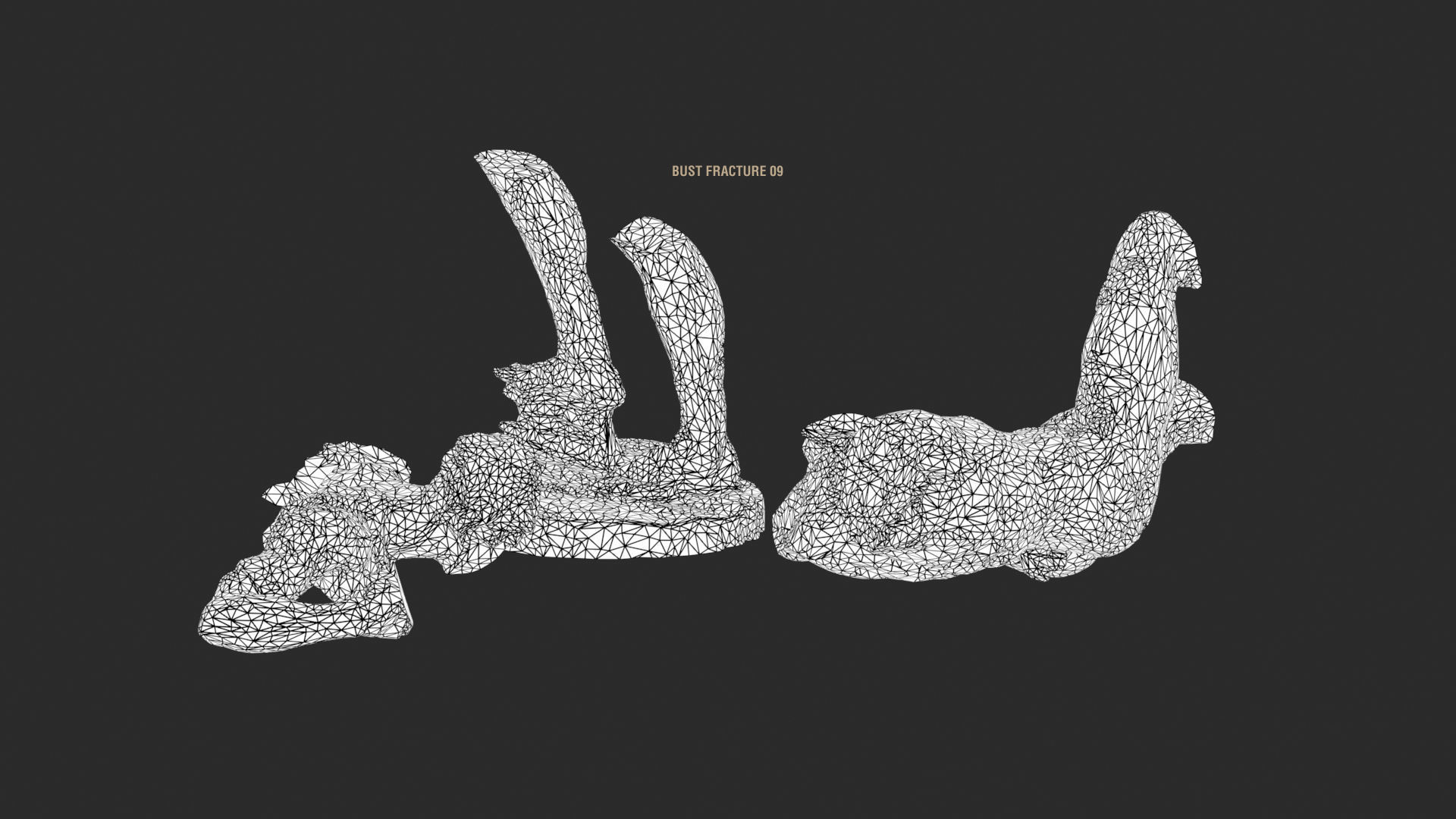 Broken Statue 3D model_2