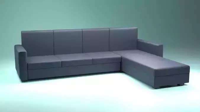 Sofa Set with PBR Textures 7