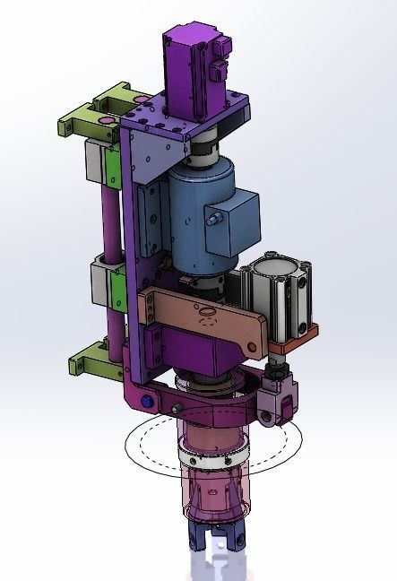 Ultrasonic Welding Leak Testing Production Line for Thermos 3D model_18